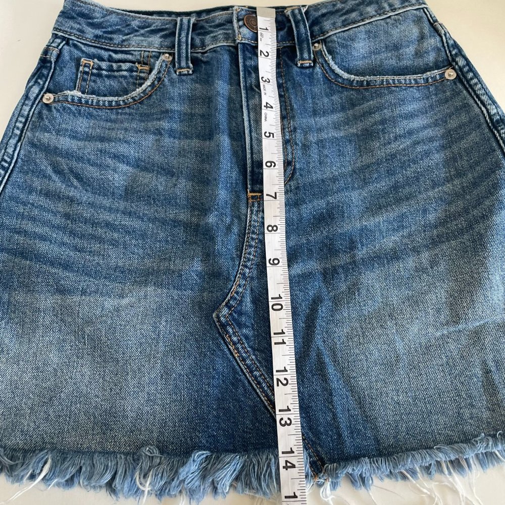 Abercrombie & Fitch Denim Jean Skirt Womens Size 24W - Picture 10 of 12